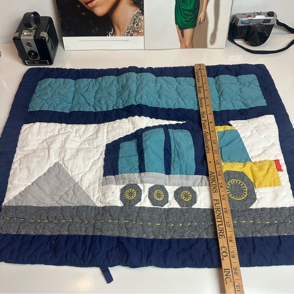 2000s Pottery Barn Kids Construction Truck Quilt Shams |100% CottonBoys Nursery - Picture 5 of 8